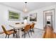 Elegant dining room with modern lighting and comfortable seating at 2205 W Carver St, Durham, NC 27705