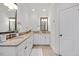 Bathroom features marble countertops and and sinks at 2507 Mayview Rd, Raleigh, NC 27607
