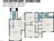 Second floor floor plan displaying the primary bedroom, bedrooms, and bathrooms layout at 2525 Buxton Ct, Chapel Hill, NC 27514