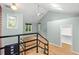 Bright upstairs landing with hardwood floors and natural light at 2525 Buxton Ct, Chapel Hill, NC 27514