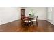 Dining room with hardwood floors and traditional furniture at 3123 Amherst Ave, Burlington, NC 27215