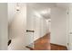 Hallway with multiple closets and beautiful hardwood flooring at 3123 Amherst Ave, Burlington, NC 27215