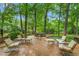 Lush and landscaped patio area with outdoor seating and a serene ambiance at 3123 Amherst Ave, Burlington, NC 27215