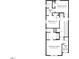 Second floor plan featuring three bedrooms, two bathrooms, a laundry room, and a walk in closet at 328 Cottage Hill Way, Raleigh, NC 27604