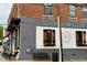 Exterior view of Mason and Main with outdoor seating, and charming architectural details along a quaint street at 4420 W River Rd, Franklinton, NC 27525