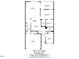 First-floor plan showcases the kitchen, living room, and bedroom layout in detail at 5045 Homeplace Dr, Apex, NC 27539
