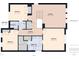 Second floor plan showcasing the bedrooms, bathrooms, and landing at 524 Rowanwood Way, Apex, NC 27523