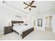 Spacious main bedroom with tray ceiling and carpet flooring at 524 Rowanwood Way, Apex, NC 27523