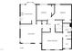 First floor featuring bedrooms, bathrooms, living room, and kitchen at 5749 Stone Crystal Dr, Fuquay Varina, NC 27526
