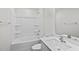 Well-lit bathroom with a shower and tub combo, and a single vanity at 7370 Michelle Rd, Rocky Mount, NC 27803