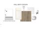 Hall bathroom design with tub/shower combo, vanity, countertop, sink, and faucet selections, creating a harmonious design at 751 Parc Townes Dr # 32, Wendell, NC 27591