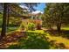 Charming two-story home with a well-maintained lawn and mature trees offering shade and privacy at 815 Solitude Pt, Chapel Hill, NC 27516
