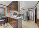 Functional kitchen with stainless steel appliances, ample counter space, and a convenient layout at 8509 Oneal Rd, Raleigh, NC 27613