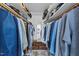 Spacious walk-in closet with custom shelving provides ample storage space for clothing and accessories at 8509 Oneal Rd, Raleigh, NC 27613