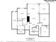 The basement displays the layout for a kitchen, gym, theater, and bonus rooms at 10405 Veasey Mill Rd, Raleigh, NC 27615