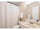 Bathroom featuring a shower and a neutral vanity at 1200 Schaub Dr # G, Raleigh, NC 27606