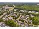 Community aerial showcasing tree-lined streets and manicured lawns at 128 Low Country Ct, Morrisville, NC 27560