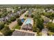 Aerial view of community pool and recreation area at 128 Low Country Ct, Morrisville, NC 27560