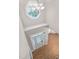 Two-story foyer with decorative window and glass paneled front door at 128 Low Country Ct, Morrisville, NC 27560
