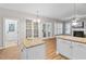 View of living room and kitchen from center island at 128 Low Country Ct, Morrisville, NC 27560