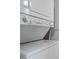 Conveniently located laundry area with stacked washer and dryer at 130 E Longview St # Apt S, Chapel Hill, NC 27516