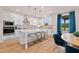Beautiful kitchen featuring a large island with seating and stainless steel appliances at 148 Sugar Pine Drive, Franklinton, NC 27525