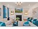 Inviting living room with fireplace, comfortable seating, and tasteful decor at 148 Sugar Pine Drive, Franklinton, NC 27525