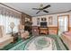 Welcoming living room with a cozy fireplace and classic decor at 1517 Hodges Chapel Rd, Benson, NC 27504