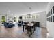 Inviting living and dining areas featuring luxury vinyl plank flooring and stylish decor at 192 Logbridge Rd, Chapel Hill, NC 27516