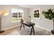 Bright home office featuring a large window and modern decor at 1969 Bowles Ave, Creedmoor, NC 27522