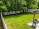 Expansive backyard featuring a well-manicured lawn, privacy fence, and cozy patio area, perfect for outdoor enjoyment at 2012 Sterling Hill Dr, Fuquay Varina, NC 27526