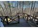 Back deck in a wooded area with lush green surroundings at 2146 Charles St # 12, Durham, NC 27707