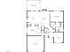 Detailed floor plan showcasing the layout of the first floor at 222 Trailing Oak Trl, Clayton, NC 27527