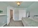Bright bedroom with a wardrobe, creating a serene and inviting living space at 231 Grindstone Dr, Apex, NC 27502