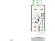 Detailed floorplan showcasing the layout of the home's rooms and dimensions, including kitchen, dining, living, and bedroom areas at 231 Grindstone Dr, Apex, NC 27502