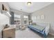 This bedroom offers great natural light, carpet floors and a comfortable feel at 309 Old Mill Village Dr, Apex, NC 27502