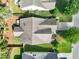 Aerial view of the home showcasing the roof and surrounding green space at 320 Trout Valley Rd, Wake Forest, NC 27587