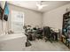 Office with built-in shelves, desk and chair at 320 Trout Valley Rd, Wake Forest, NC 27587