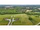 Aerial view of a large estate with manicured lawns and mature trees at 3465 Covington Trl, Mebane, NC 27302