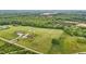Breathtaking aerial view of a sprawling estate with lush greenery and picturesque landscape surrounded by dense forest at 3465 Covington Trl, Mebane, NC 27302