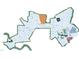 Community map of Flowers Plantation, showcasing neighborhood layouts and highlighting the Copper Ridge area at 347 Manchester Trl, Clayton, NC 27527