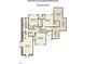 Second floor plan displays bedrooms, bathrooms, bonus room and access to unfinished attic at 404 Settlecroft Ln, Holly Springs, NC 27540
