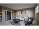 Bright living room features modern decor, recessed lighting, and neutral colors at 404 Shinleaf Pond Trl, Raleigh, NC 27614