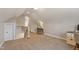 Bright bonus room with desk and chair, with an office nook in the back at 518 Spruce Meadows Ln, Willow Springs, NC 27592