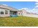 Well-maintained backyard with a neat lawn, providing a perfect space for relaxation and recreation at 57 S Great White Way, Clayton, NC 27527