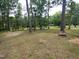 View of the expansive treed backyard at 623 Glenwood Dr, Sanford, NC 27330