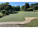 Community putting green featuring well manicured synthetic turf and a flag at 677 Juliette Ct, Creedmoor, NC 27522
