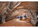 Spacious attic with insulation and plenty of room for storage in this cozy residential home at 711 Hinsdale St, Raleigh, NC 27605