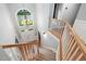 Elegant foyer with high ceilings, staircase, and a chandelier at 7808 Umstead Forest Dr, Raleigh, NC 27612