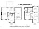 Detailed floor plan of a two-story home with a spacious living room, kitchen, garage, and bedrooms at 900 Borage Dr, Wake Forest, NC 27587